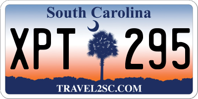 SC license plate XPT295