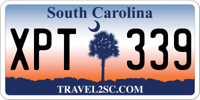 SC license plate XPT339