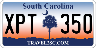 SC license plate XPT350