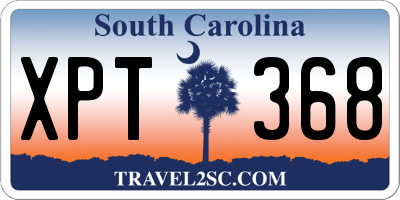 SC license plate XPT368