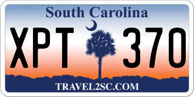 SC license plate XPT370