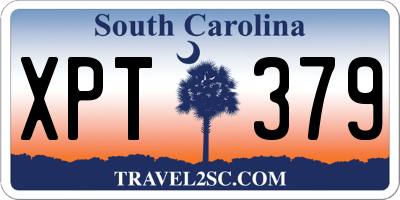 SC license plate XPT379