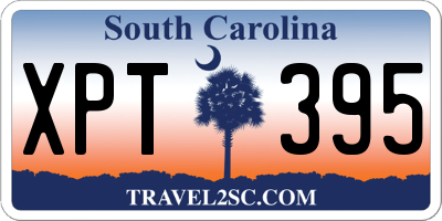 SC license plate XPT395