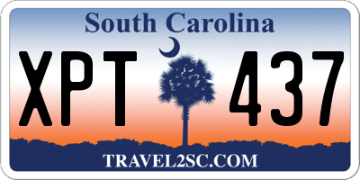 SC license plate XPT437