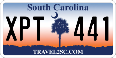 SC license plate XPT441