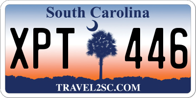 SC license plate XPT446