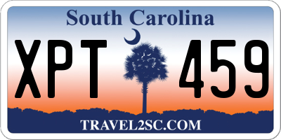 SC license plate XPT459