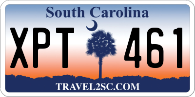 SC license plate XPT461