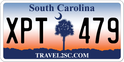 SC license plate XPT479