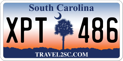 SC license plate XPT486