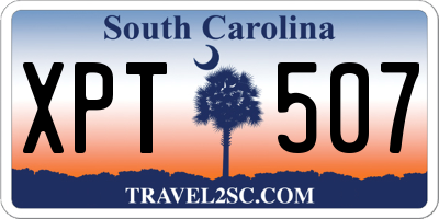 SC license plate XPT507