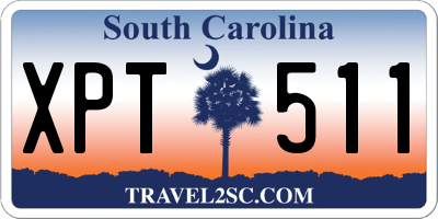 SC license plate XPT511