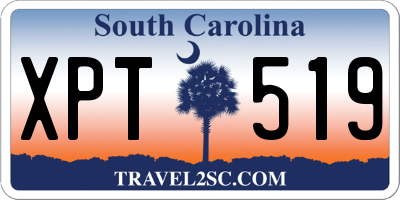 SC license plate XPT519