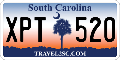 SC license plate XPT520