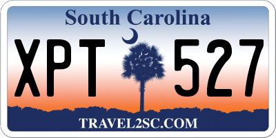 SC license plate XPT527