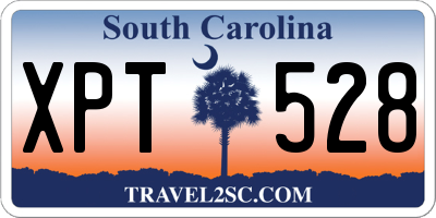 SC license plate XPT528