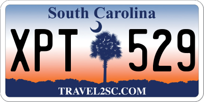 SC license plate XPT529
