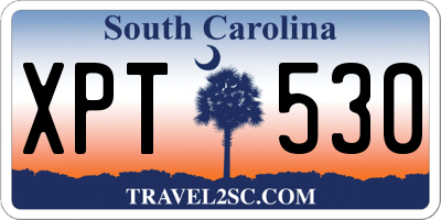 SC license plate XPT530