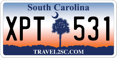 SC license plate XPT531