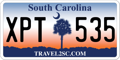 SC license plate XPT535