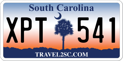 SC license plate XPT541