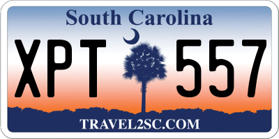 SC license plate XPT557