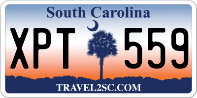 SC license plate XPT559