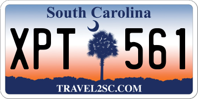 SC license plate XPT561
