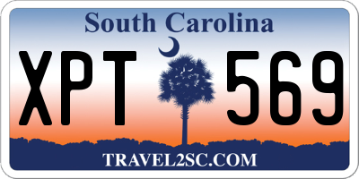 SC license plate XPT569