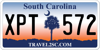 SC license plate XPT572