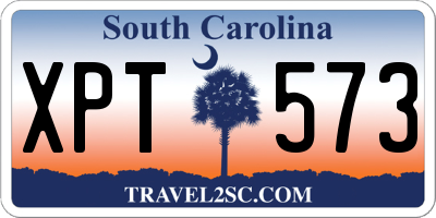 SC license plate XPT573