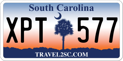 SC license plate XPT577