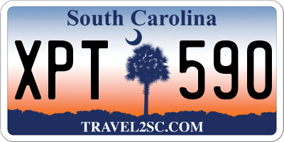 SC license plate XPT590