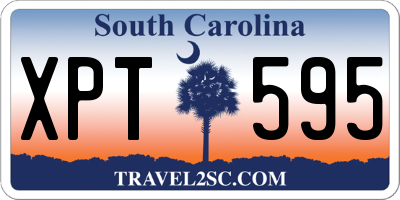 SC license plate XPT595