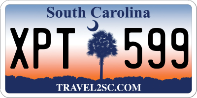 SC license plate XPT599