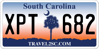 SC license plate XPT682