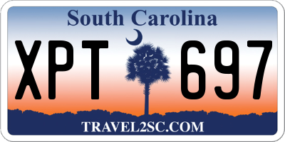 SC license plate XPT697