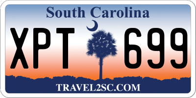SC license plate XPT699