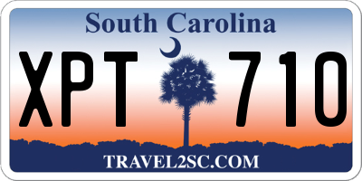 SC license plate XPT710