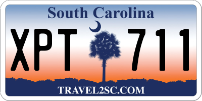 SC license plate XPT711