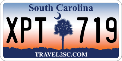 SC license plate XPT719
