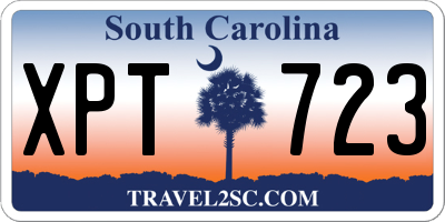 SC license plate XPT723