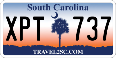 SC license plate XPT737