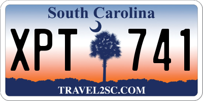 SC license plate XPT741