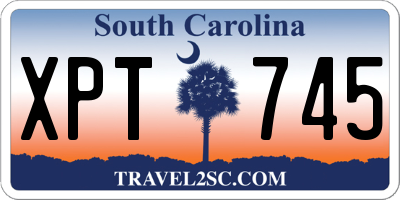 SC license plate XPT745