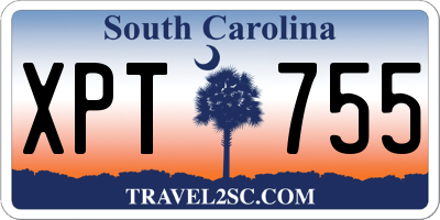 SC license plate XPT755