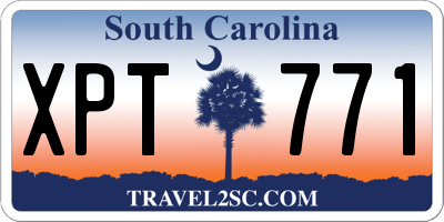 SC license plate XPT771