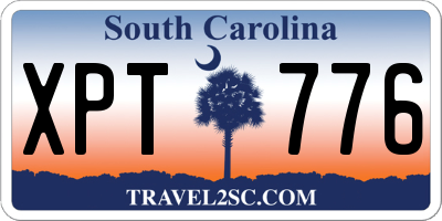 SC license plate XPT776