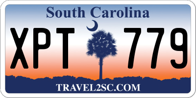 SC license plate XPT779