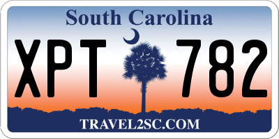 SC license plate XPT782